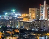 Night view of Clifton, Karachi